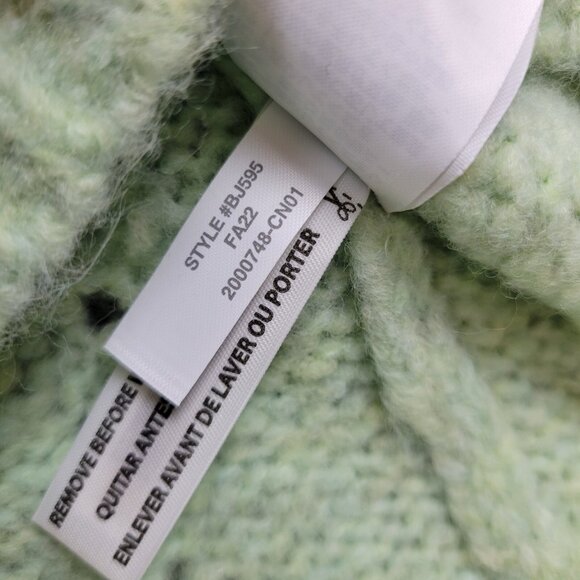 J Crew Sweater Womens Small Pointelle Knit Mint Green Puff Sleeve BJ595 New - Picture 10 of 12